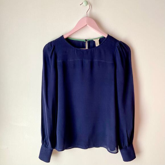 J. Crew Silk Blouse - Picture 1 of 4